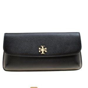 Tory Burch Diana Flap Clutch Bag Black